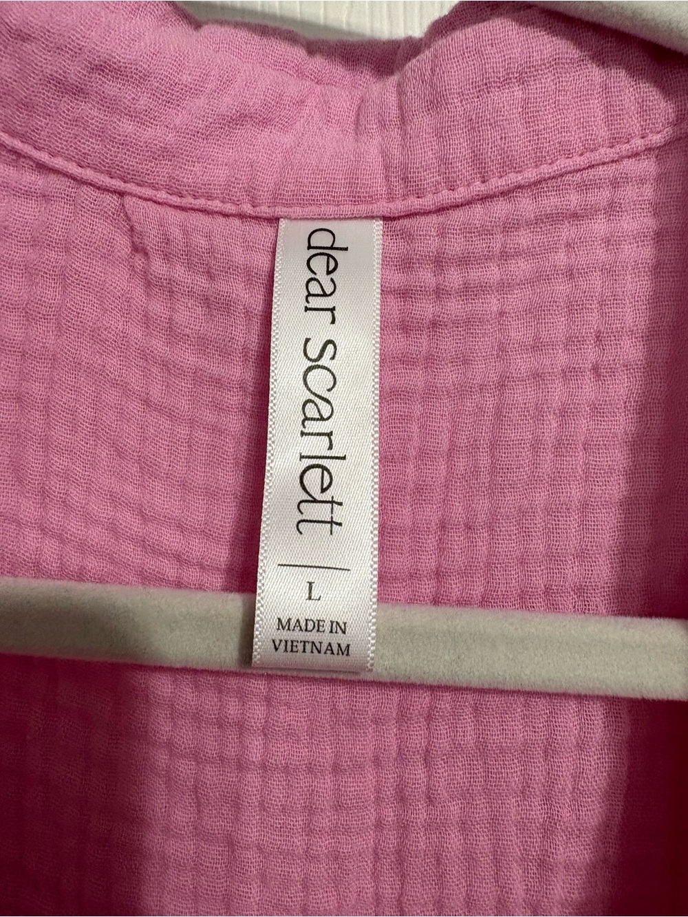 dear scarlett Pink Button-Down Women's Shirt